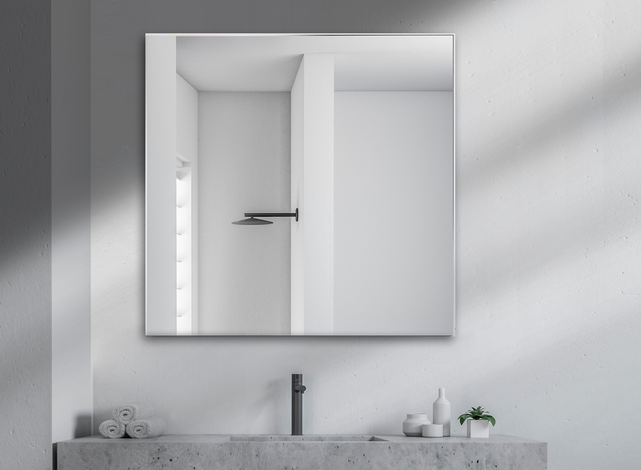 Espejo baño Redondo 80cm con luz led y sistema extensible Manillons Torrent  - HSF Materiales de Construcción